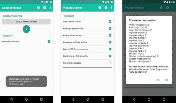 Transfiera WhatsApp de iPhone a Samsung con Wazzapmigrator