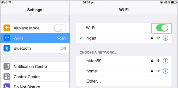 Asegúrese de que el iPhone esté dentro de la misma red wifi