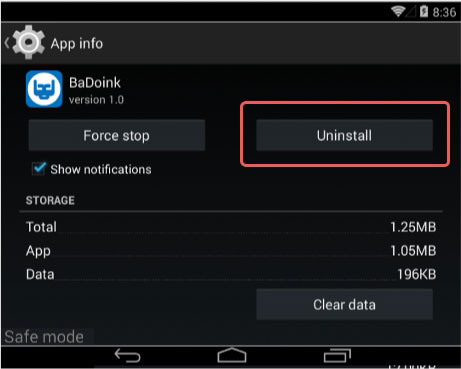 Eliminar aplicaciones del teléfono Android