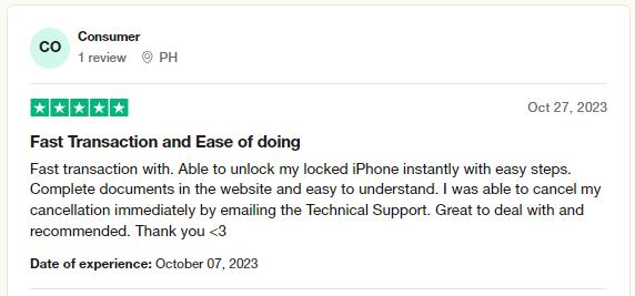 Desbloquear la revisión positiva del desbloqueador de iPhone