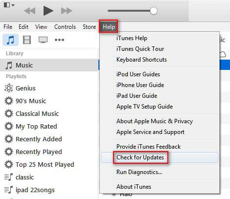 Actualizar iTunes en la PC