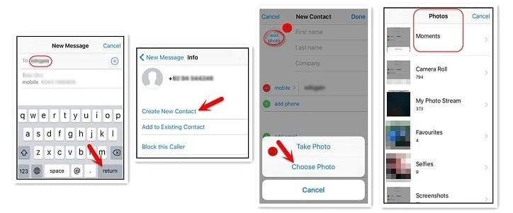 Use el mensaje para abrir la foto