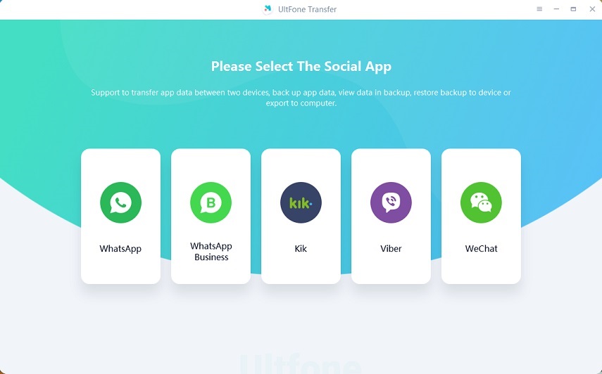 Transferir chat de línea de Android a iPhone a través de Ultfone