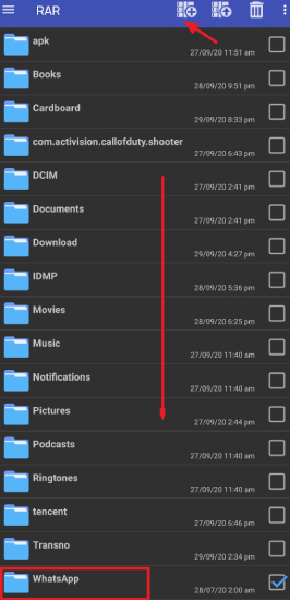 Whatsap RAR File