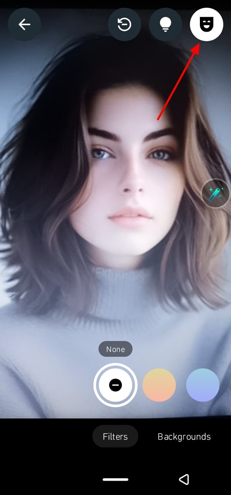 Encuentra el icono de máscara de Android