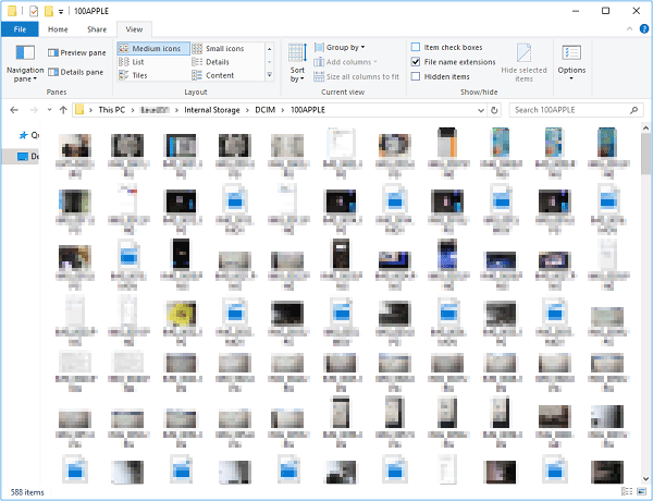 Use iPhone como disco duro en Windows usando Files Explorer